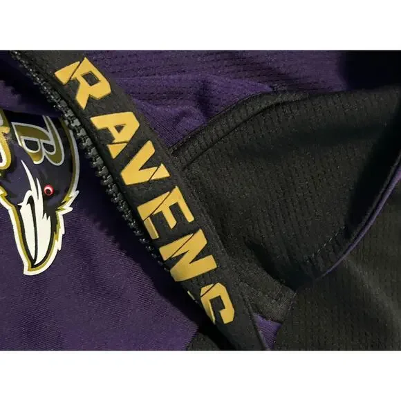 Baltimore Ravens Purple Embroidered Jacket youth sz 14/16 - Picture 6 of 11